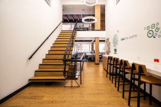 Modèle escalier AM-3435 : escalier métallique et bois